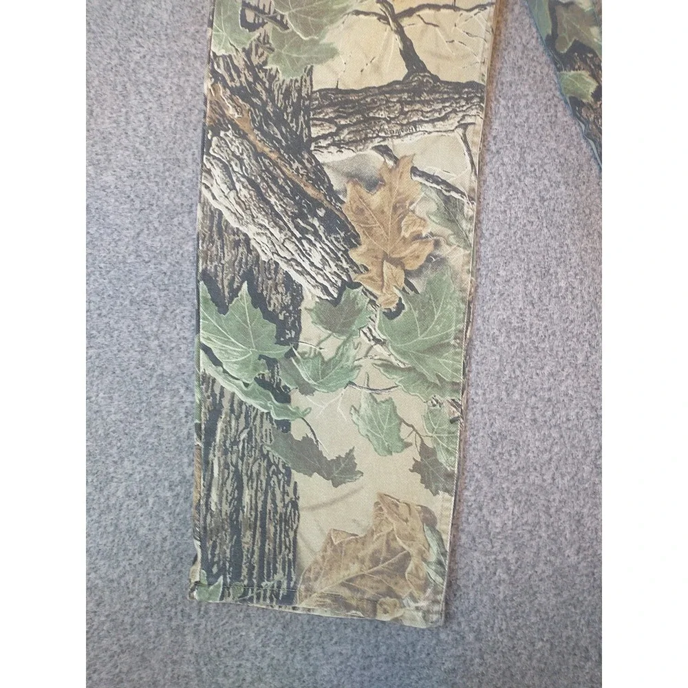 Cabelas Realtree Camo Pants Mens 32 Regular Straight Leg Cotton Canvas Hunting
